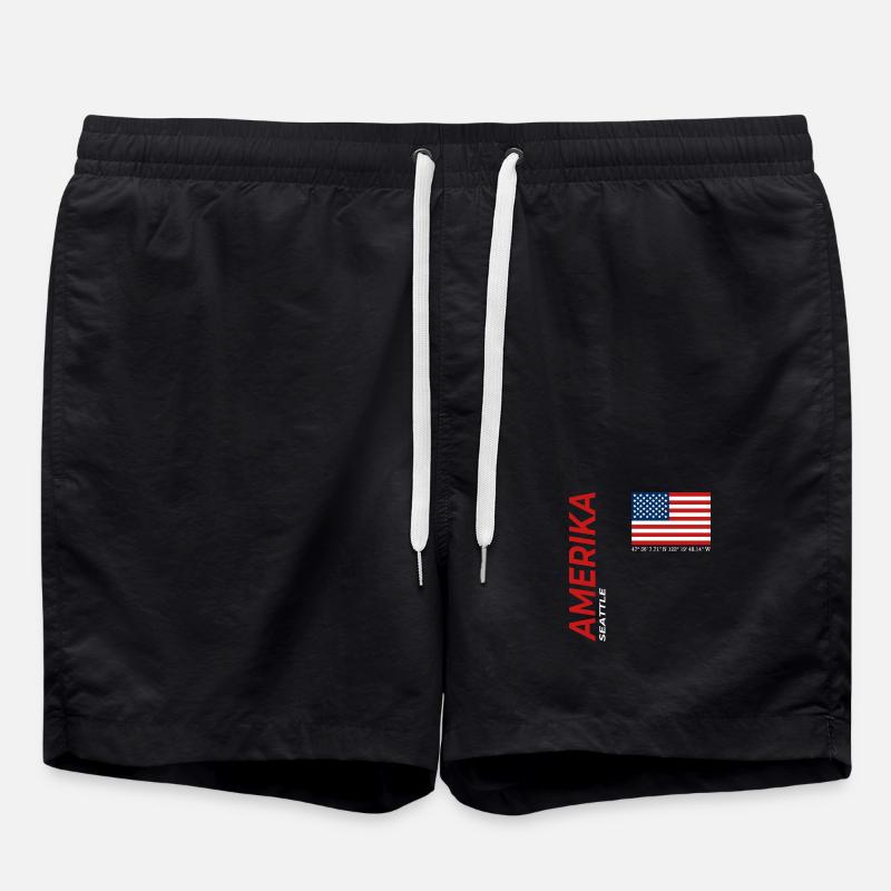 Seattle - Swim Trunks - black