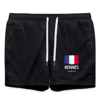 Rennes - Badeshorts - Schwarz - Vorne - AI Model Male 185 light (185cm)