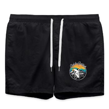 Col du Galibier Cycliste - Swim Trunks - black - Front - AI Model Male 185 light (185cm)