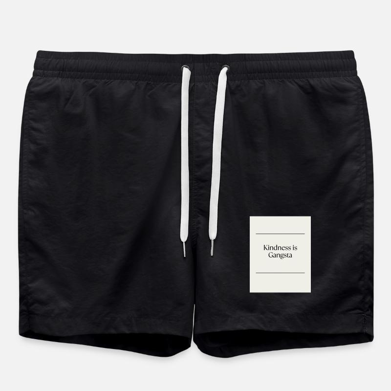 Inhimillisyys_on_uusi_musta-3 - Swim Trunks - black