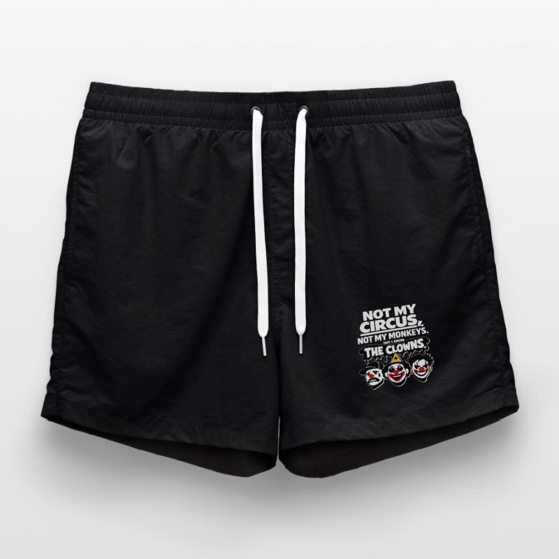Déclaration Pas Mon Cirque, Pas Mon Singe Short de bain