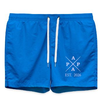 papa_est_2026 - Swim Trunks - cobalt blue - Front
