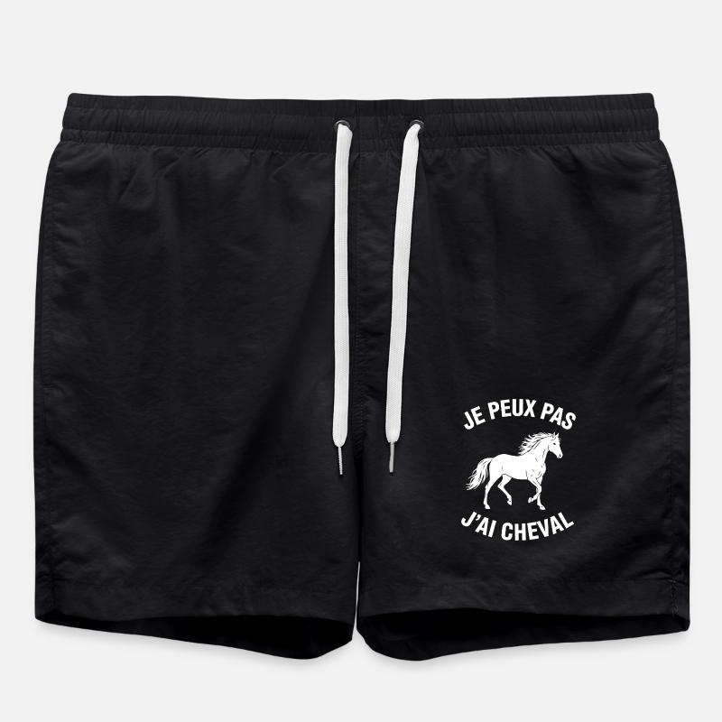 Je Peux Pas J'ai Cheval - Short de bain - noir