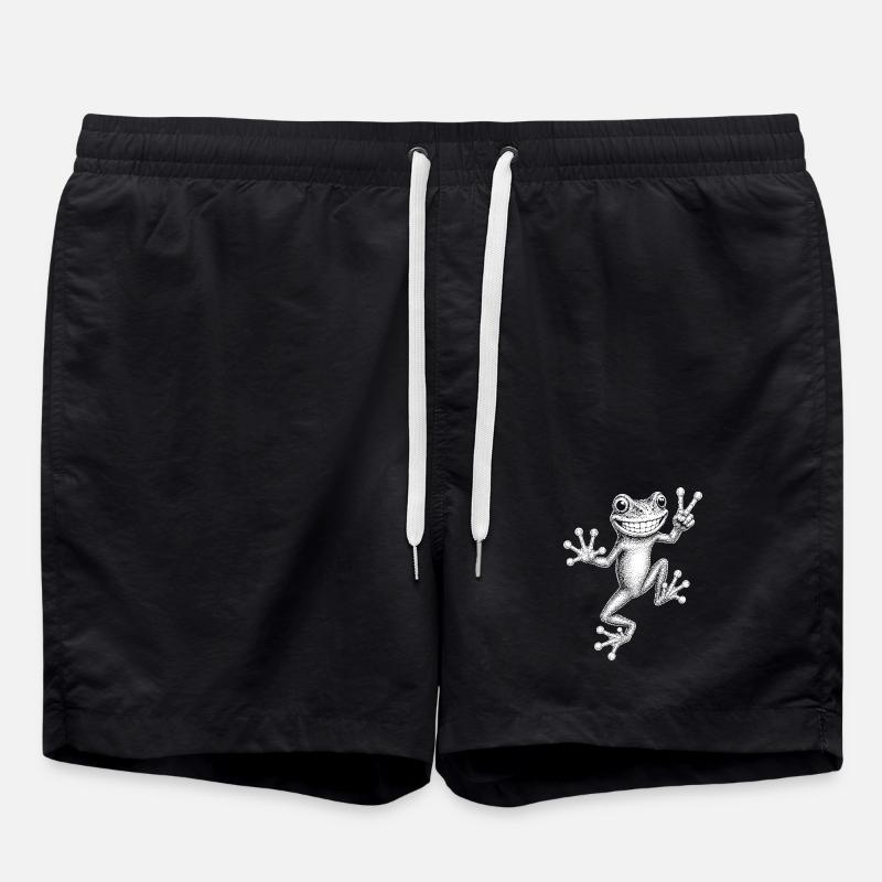 tree frog - Swim Trunks - black