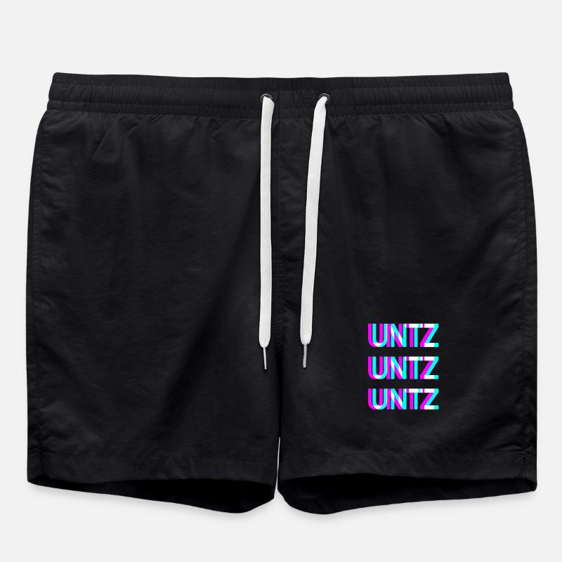 UNTZ Festival Rave Techno Design - Swim Trunks - black