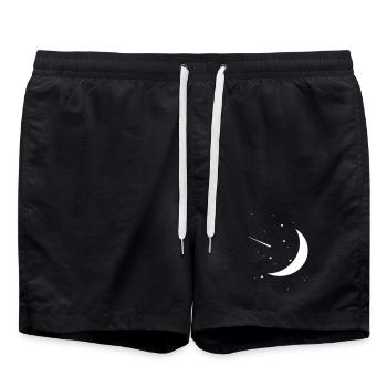 Ciel nocturne - Short de bain - noir - Devant - AI Model Male 185 light (185cm)