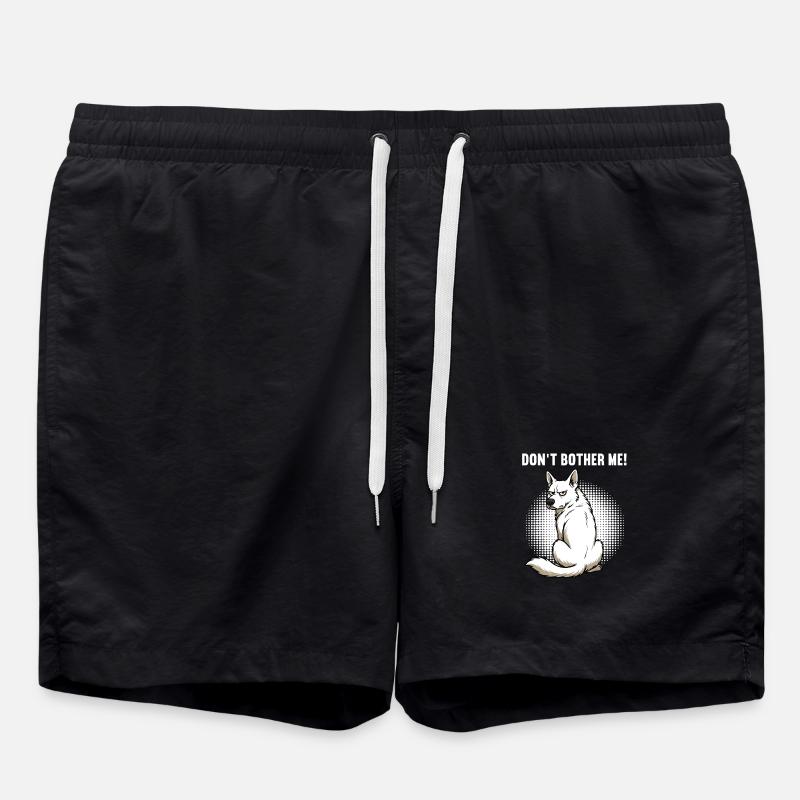 Don't Bother Me White Shepherd - Swim Trunks - black