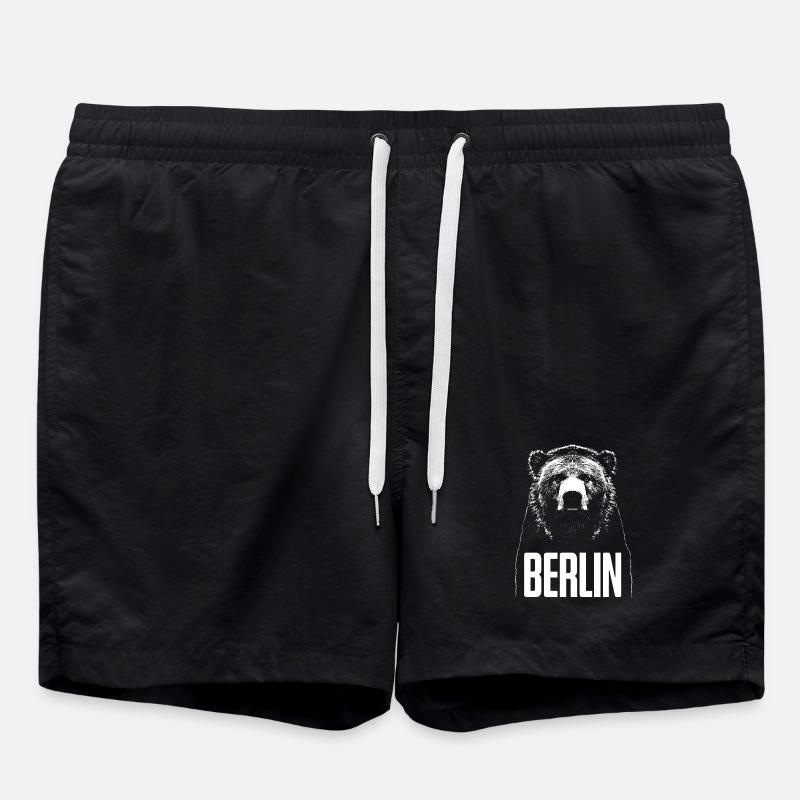  Berlin Bär - Badeshorts - Schwarz