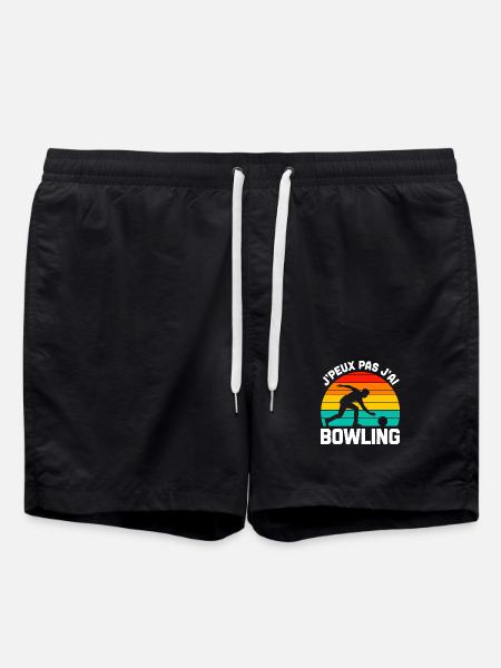 Je Ne Peux Pas J'ai Bowling - Badeshorts - Schwarz