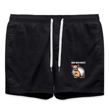 Nerv Mich Nicht Chihuahua Chihuahuabesitzer Chi - Badeshorts - Schwarz - Vorne - AI Model Male 185 light (185cm)