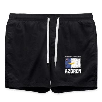 Voyage insulaire aux Açores - Short de bain - noir - Devant - AI Model Male 185 light (185cm)