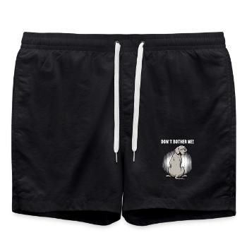 Don't Bother Me Weimaraner Weimaraner Owner - Swim Trunks - black - Front - AI Model Male 185 light (185cm)