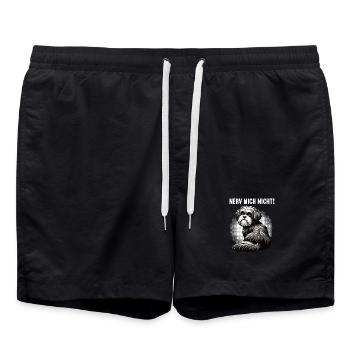 Nerv Mich Nicht Havaneser Havaneserbesitzer  - Badeshorts - Schwarz - Vorne - AI Model Male 185 light (185cm)