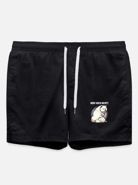 Nerv Mich Nicht Samojede Samojedenbesitzer  - Badeshorts - Schwarz