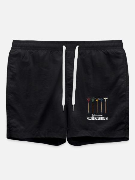 Admin Programmierer ITler Informatiker Spruch EXE - Badeshorts - Schwarz