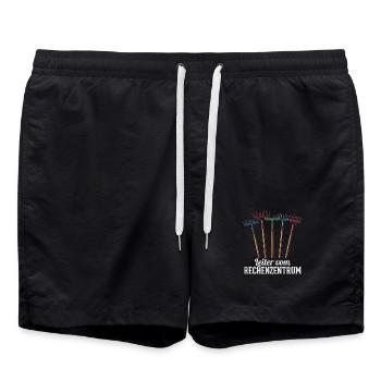 Bug im Rechenzentrum für jeden Itler und EDV Typ - Badeshorts - Schwarz - Vorne - AI Model Male 185 light (185cm)
