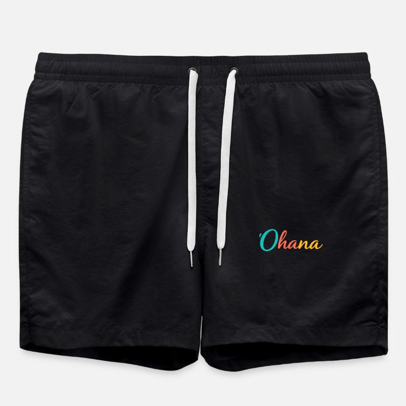 'Ohana Hawaii Shirt' - Short de bain - noir