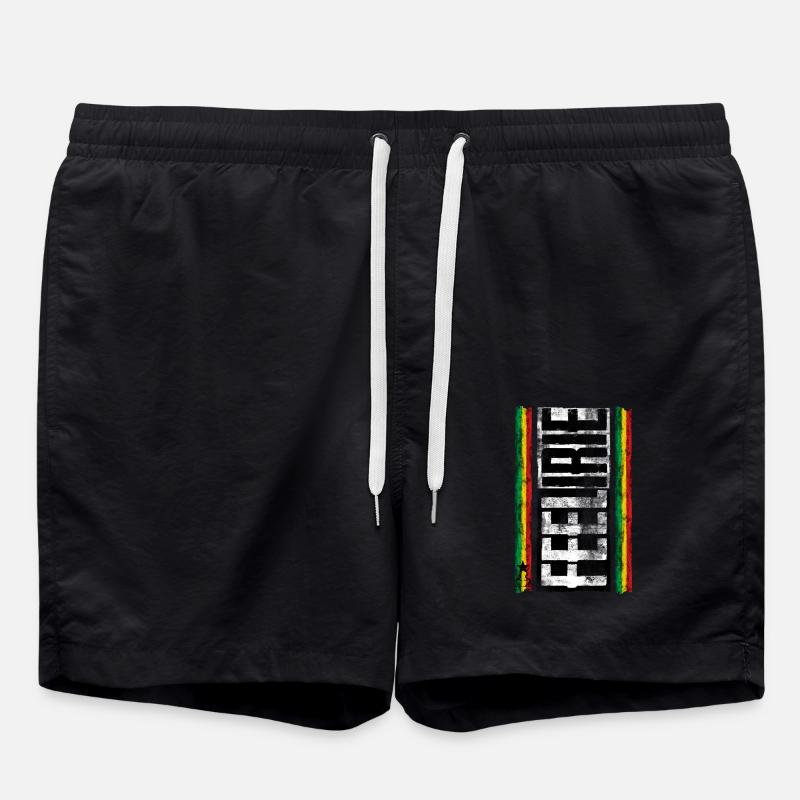 feel irie reggae 2 - Swim Trunks - black