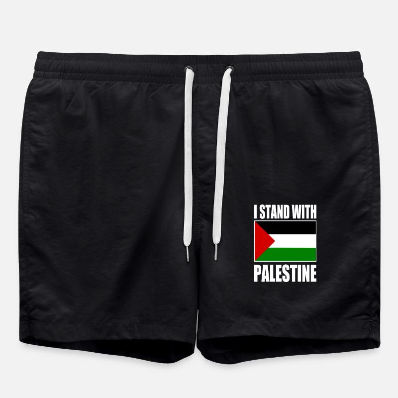 I stand with palestine - Short de bain - noir