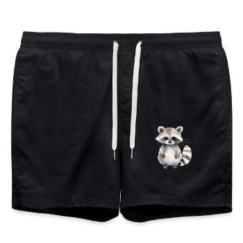 Raton laveur Lena - Short de bain - noir - Devant - AI Model Male 185 light (185cm)