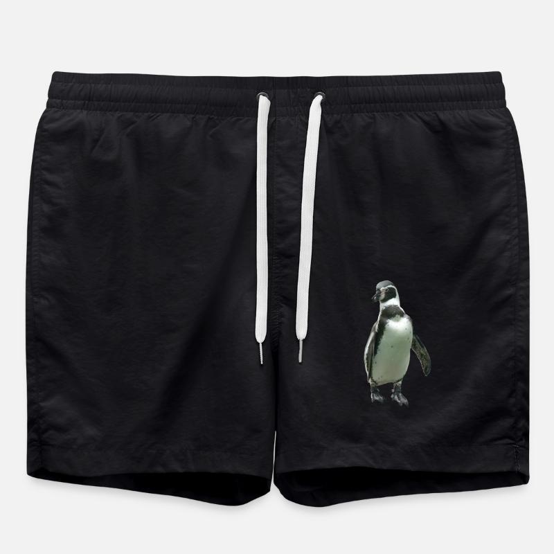 penguin - Swim Trunks - black