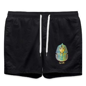TUTANCHAMUN I Tutankhamen - Badeshorts - Schwarz - Vorne - AI Model Male 185 light (185cm)