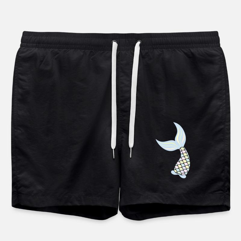 Mermaid - Swim Trunks - black