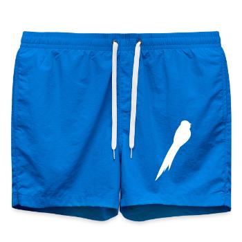 Vogel Falke Amsel Drossel Spatz Bussard Rabe - Badeshorts - Cobalt blue - Vorne