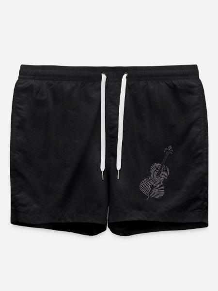 Classical Music Cello - Swim Trunks - black
