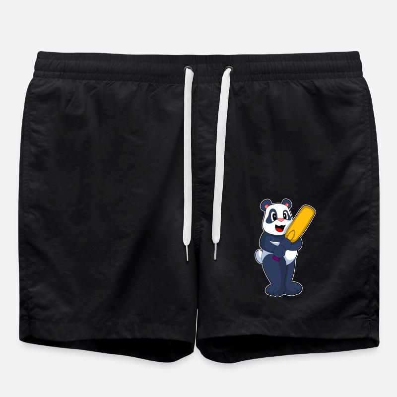 Panda Cricket Cricket Bat - Swim Trunks - black