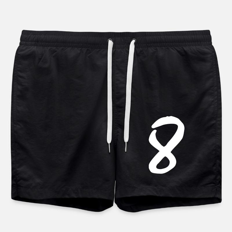 8 - Short de bain - noir