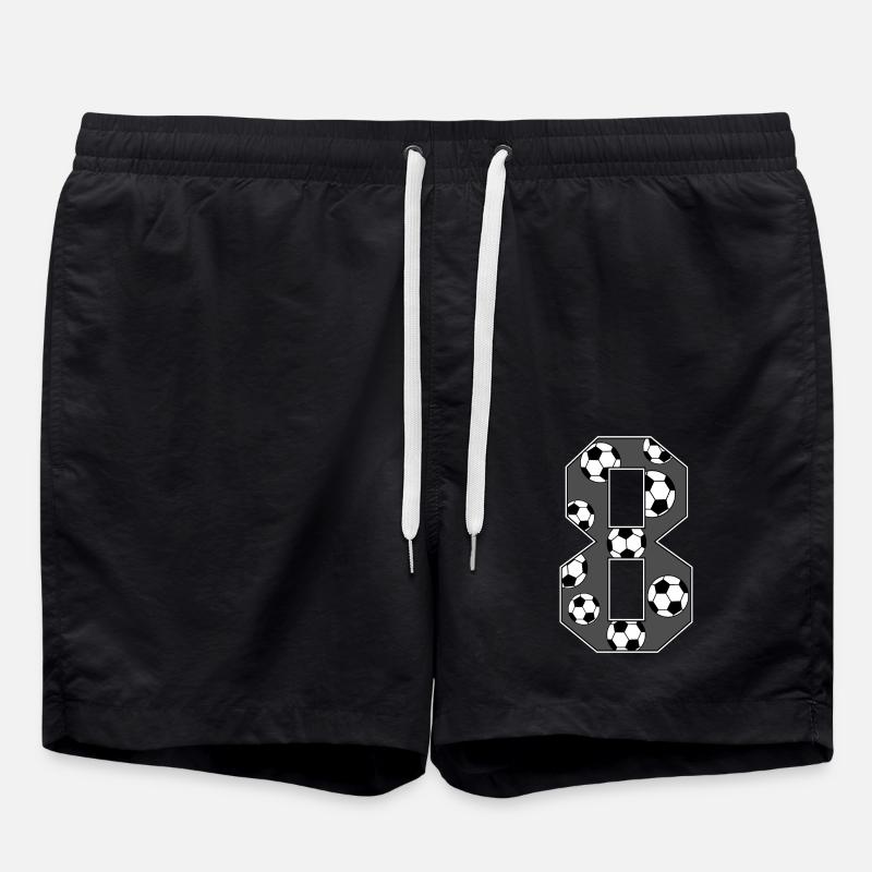 8 anniversaire Football Gris - Short de bain - noir