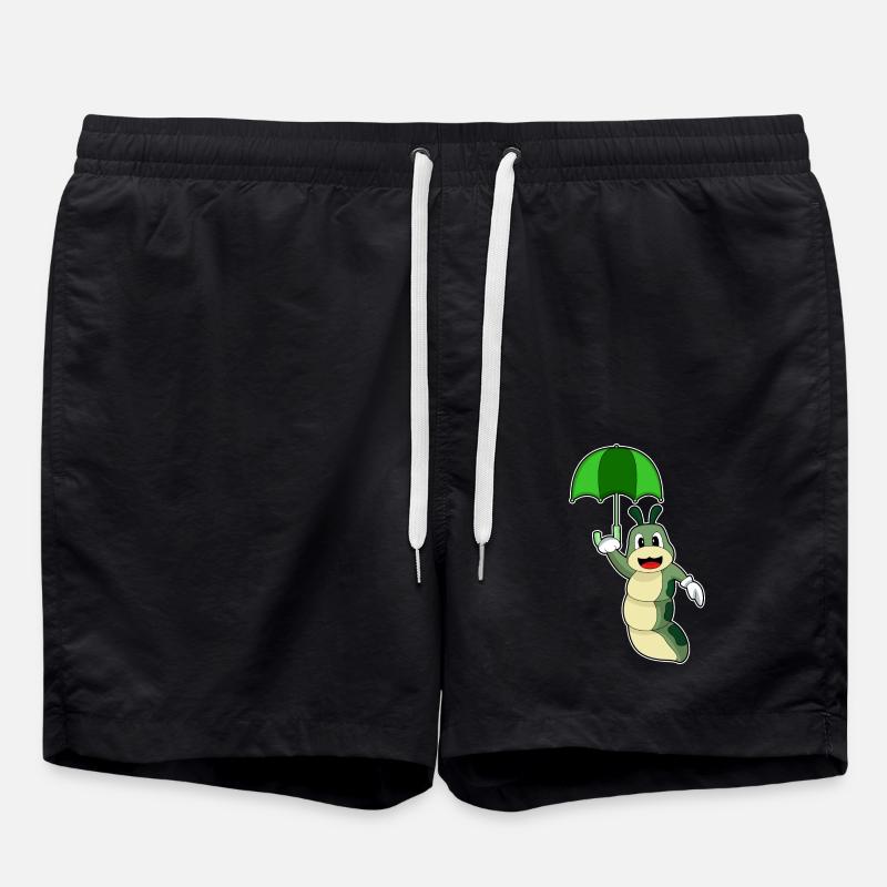 Caterpillar Rain Umbrella - Swim Trunks - black