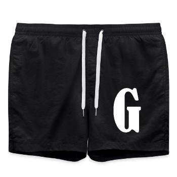 G - Swim Trunks - black - Front - AI Model Male 185 light (185cm)