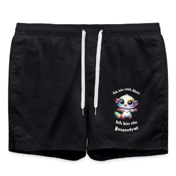 Small but a concentrate - Swim Trunks - black - Front - AI Model Male 185 light (185cm)