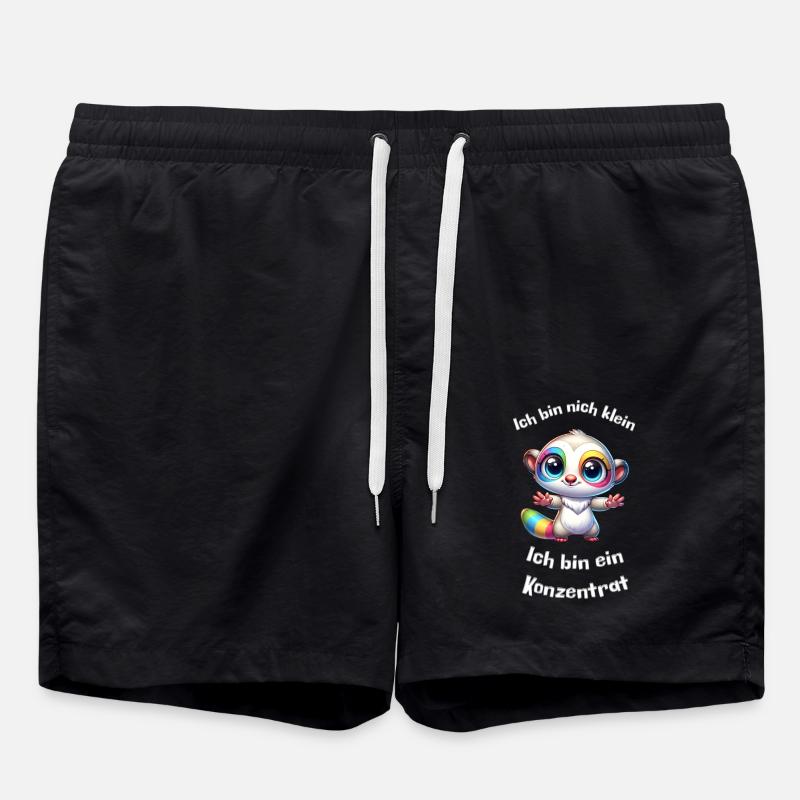 Small but a concentrate - Swim Trunks - black