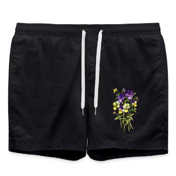 Fleur - Short de bain - noir - Devant - AI Model Male 185 light (185cm)
