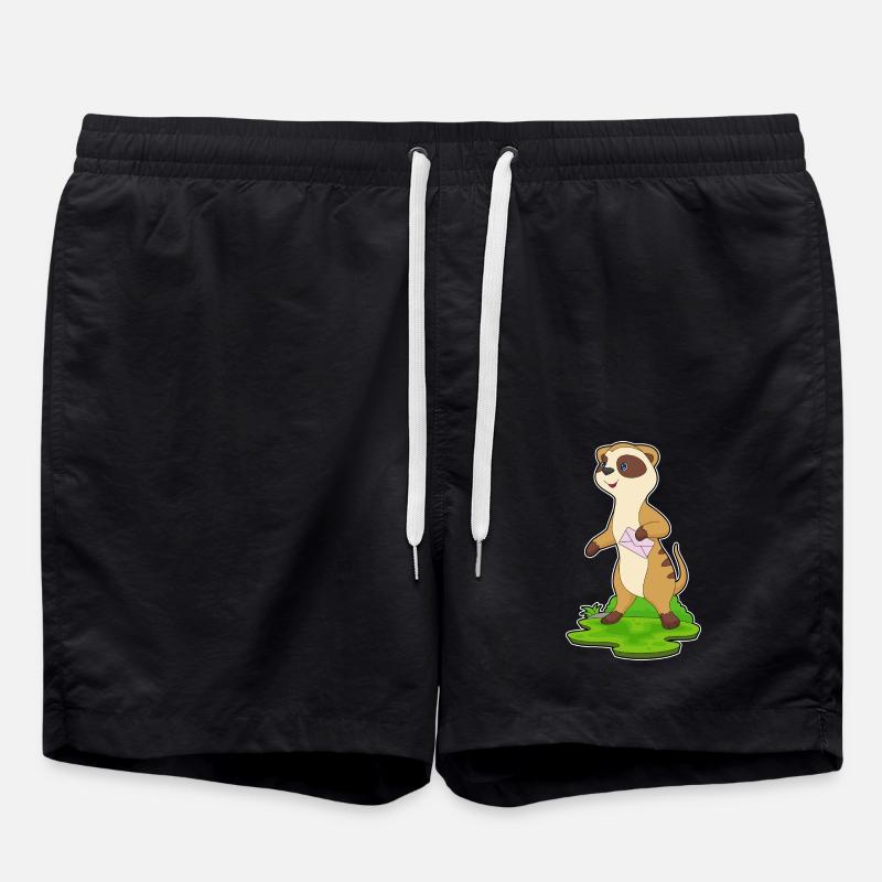 Meerkat Envelope - Swim Trunks - black