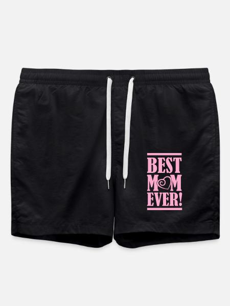 best mom ever - Swim Trunks - black