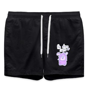 Lama2 - Short de bain - noir - Devant - AI Model Male 185 light (185cm)