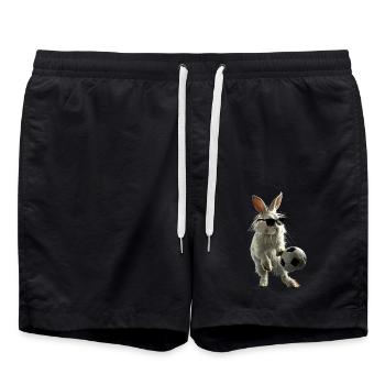 Lapin - Short de bain - noir - Devant - AI Model Male 185 light (185cm)