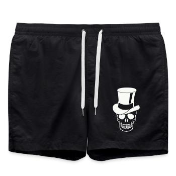 Skull Zylinder - Badeshorts - Schwarz - Vorne - AI Model Male 185 light (185cm)
