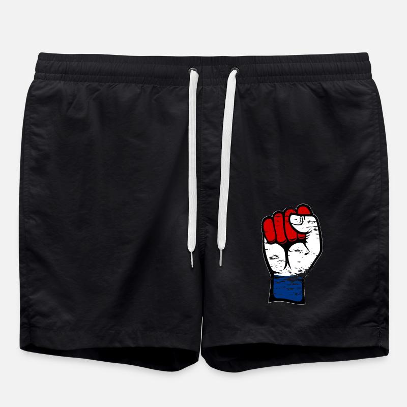 Holland Flagge Faust used - Badeshorts - Schwarz