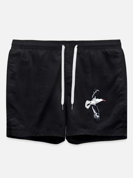 Möwe - Badeshorts - Schwarz