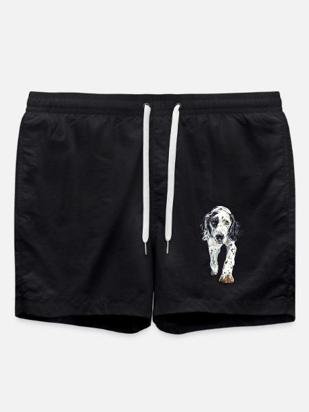 Englischer Setter - Badeshorts - Schwarz