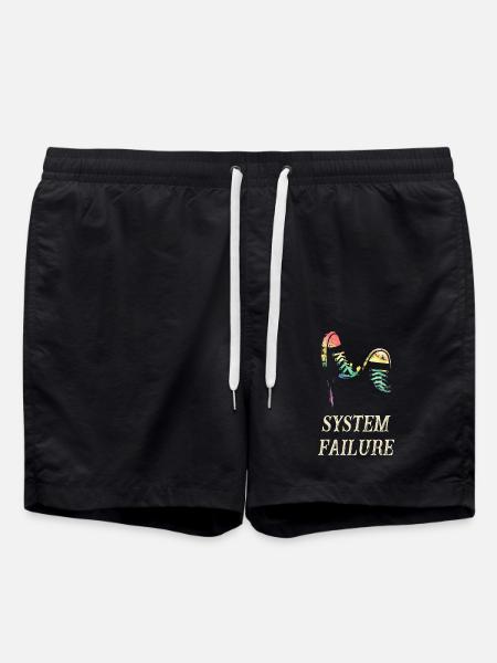 System failure - Badeshorts - Schwarz
