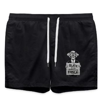 La calvitie est une coiffure inhabituelle - Short de bain - noir - Devant - AI Model Male 185 light (185cm)