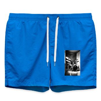 Batterie | Batteur | Musicien - Short de bain - cobalt blue - Devant