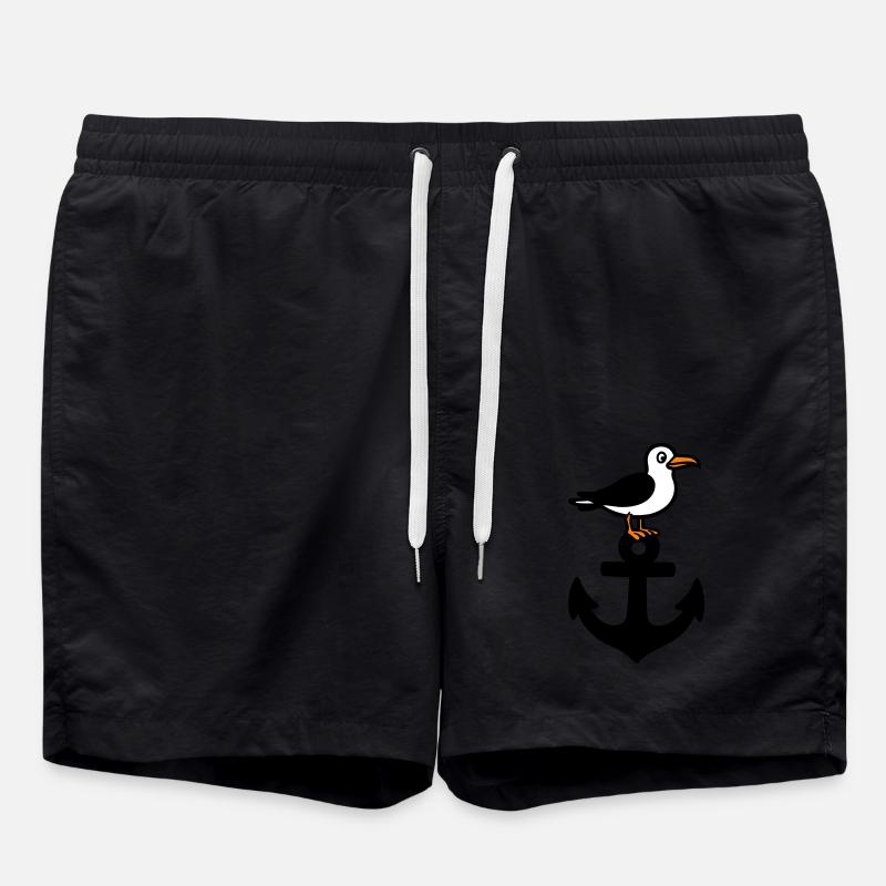 Anker Möwe Hafen - Short de bain - noir