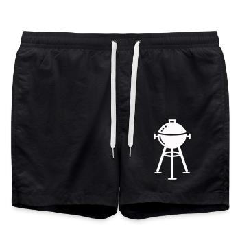 grill - Badeshorts - Schwarz - Vorne - AI Model Male 185 light (185cm)